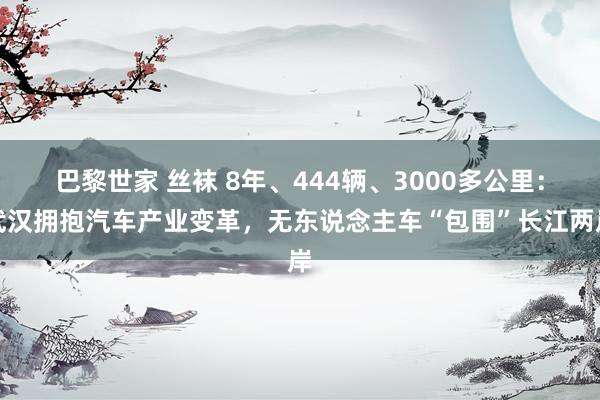 巴黎世家 丝袜 8年、444辆、3000多公里：武汉拥抱汽车产业变革，无东说念主车“包围”长江两岸