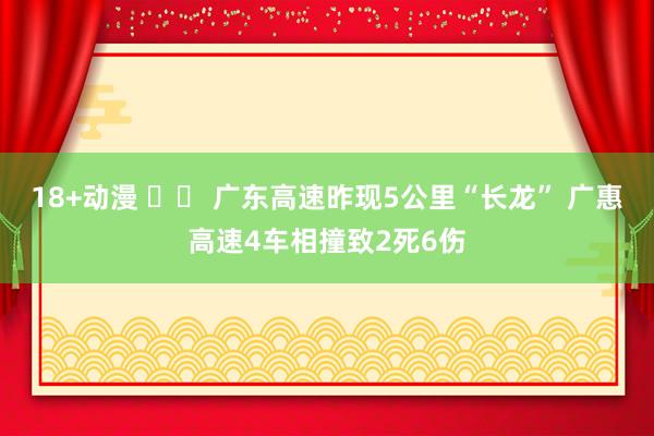 18+动漫 		 广东高速昨现5公里“长龙” 广惠高速4车相撞致2死6伤