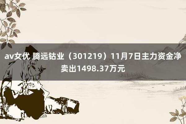 av女优 腾远钴业（301219）11月7日主力资金净卖出1498.37万元