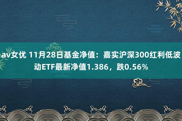 av女优 11月28日基金净值：嘉实沪深300红利低波动ETF最新净值1.386，跌0.56%