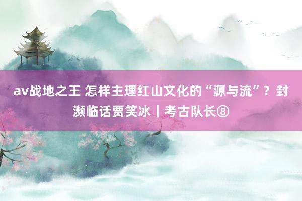 av战地之王 怎样主理红山文化的“源与流”？封濒临话贾笑冰｜考古队长⑧