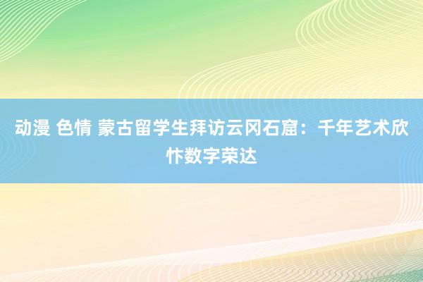 动漫 色情 蒙古留学生拜访云冈石窟：千年艺术欣忭数字荣达