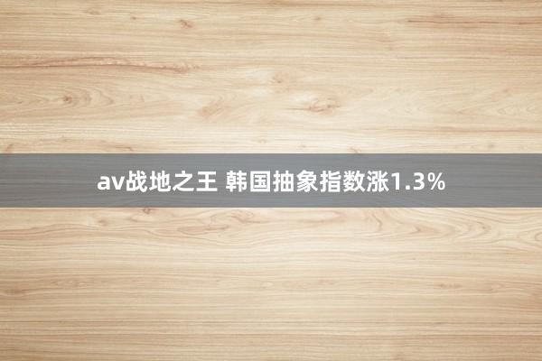 av战地之王 韩国抽象指数涨1.3%